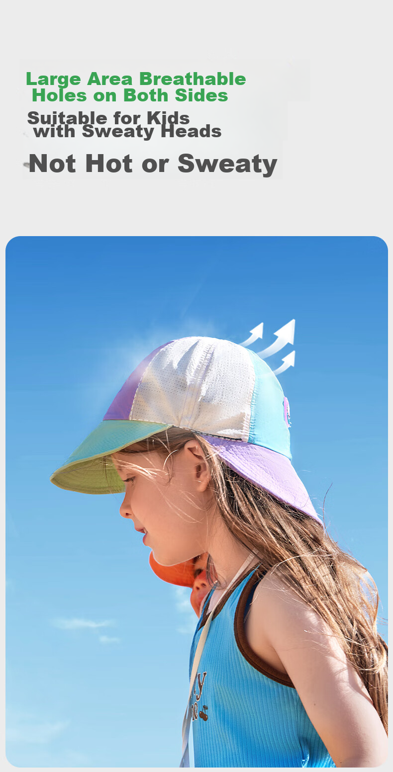 Kocotreekk Kids Convertible Double Brim Sun Hat Spring Summer Baby Baseball Cap Duckbill Cap 22