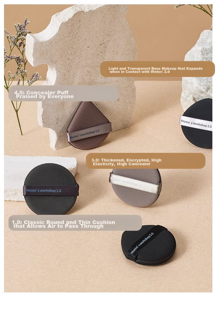 Maojiji Momo's Workshop Air Cushion Powder Puff 5.0 Plus, Dual-Use for Dry And Wet Application, Enlarged Size, No Powder Absorption, New Year Gift 9