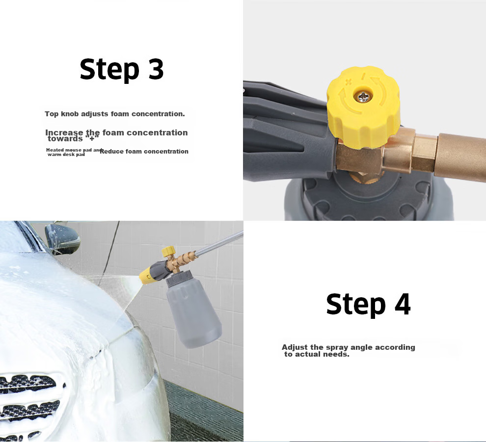 KARCHER German High-Pressure Car Washer, Water Gun Cleaning Machine Accessories, Foam Spray Bottle, PA Bottle 11