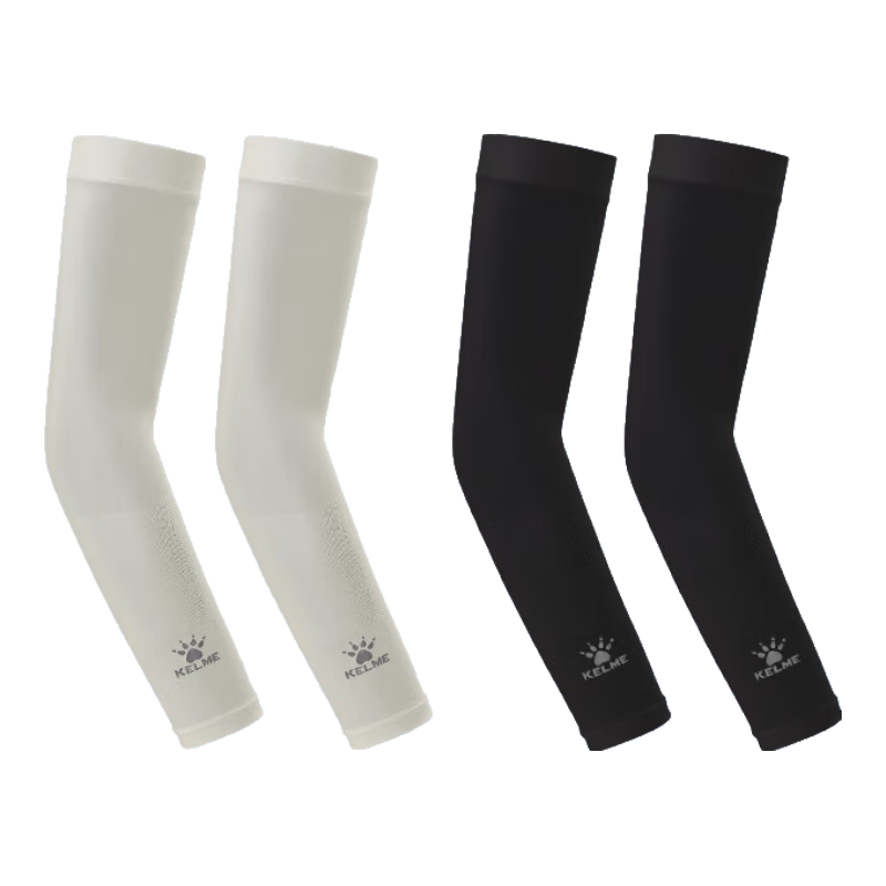 KELME Ice Sleeves for Men [Set of Four], Sun Protection Arm Sleeves for Women, Ice Silk Sleeves for Summer, Cycling Fishing Driving Arm Guards, Basketball Sleeves