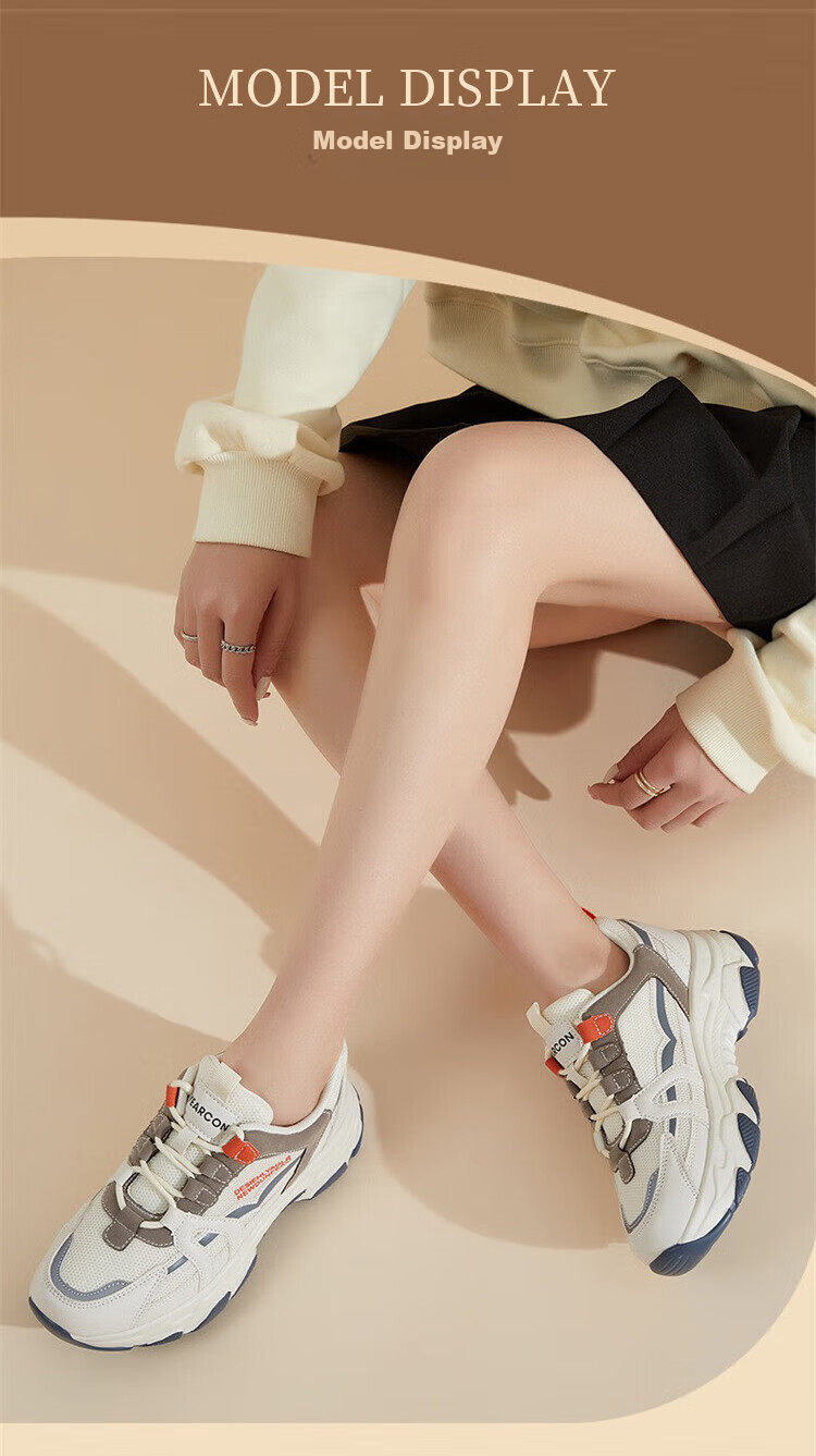 Yierkang Women's Chunky Sneakers, Lightweight And Versatile Casual Shoes for Spring And Summer, Outdoor Thick-Soled Athletic Shoes, Simple Breathable Comfortable Footwear for Wome 9
