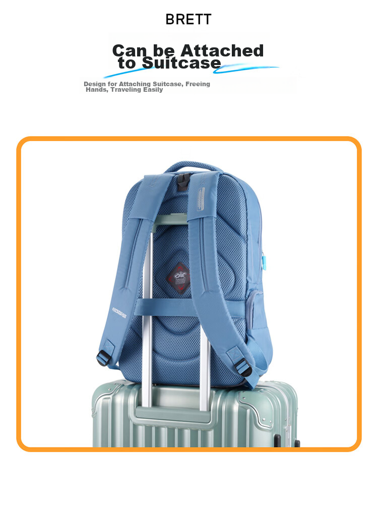 American Tourister Backpack Travel Bag Sports Bag Large Capacity Commuter Laptop Bag Upgraded Version Celebrity Edition QI5 Dark Blue 8