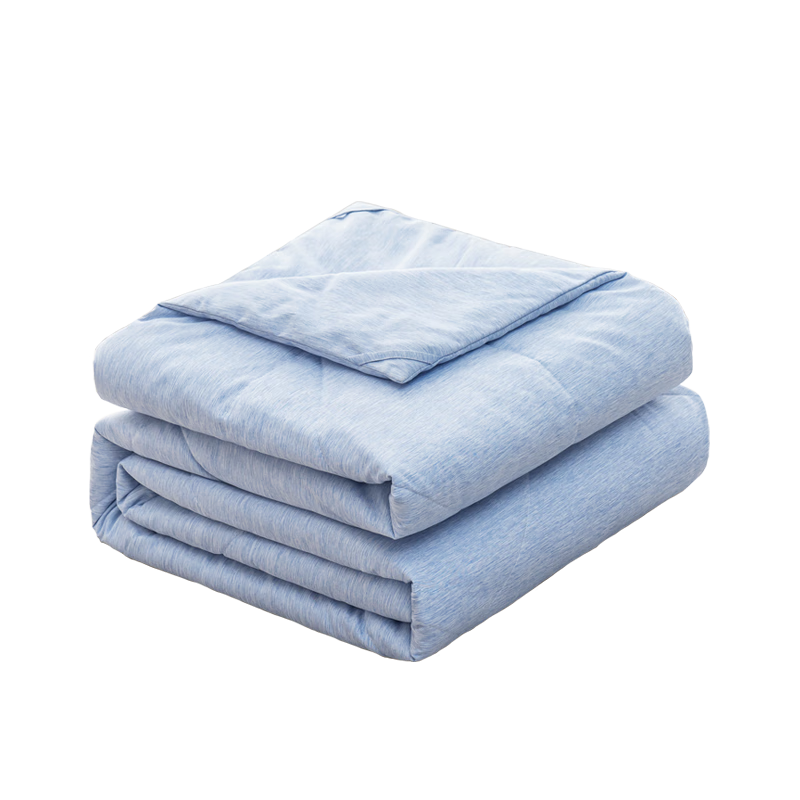 JD Original Satin Color Woven Summer Quilt, Air Conditioning Blanket, Class A Fiber Quilt, 1.5x2m, Sky Blue