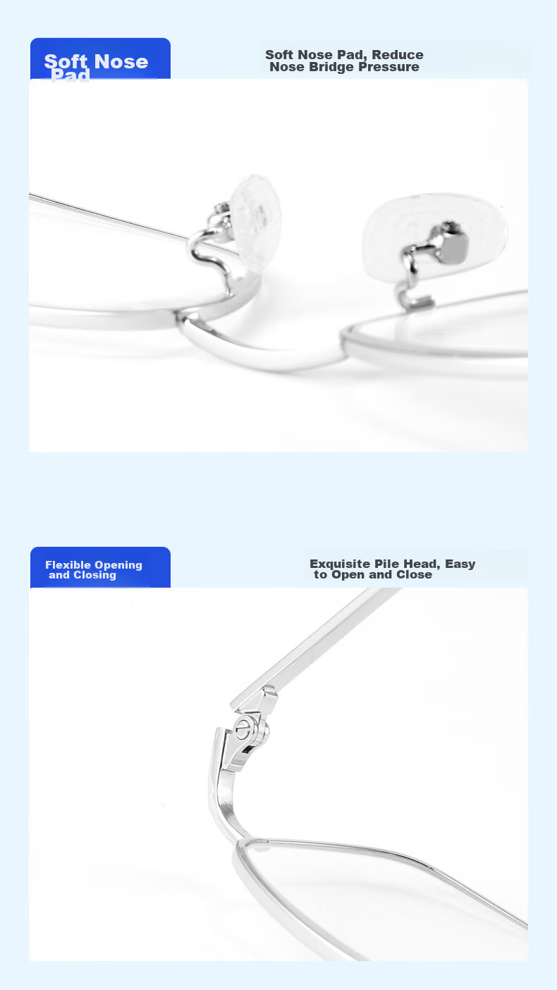 SHOWBIZS Anti-Blue Light Reading Glasses for Middle-Aged And Elderly Men And Women, High Definition Presbyopic Glasses, 1920 Silver Color 3