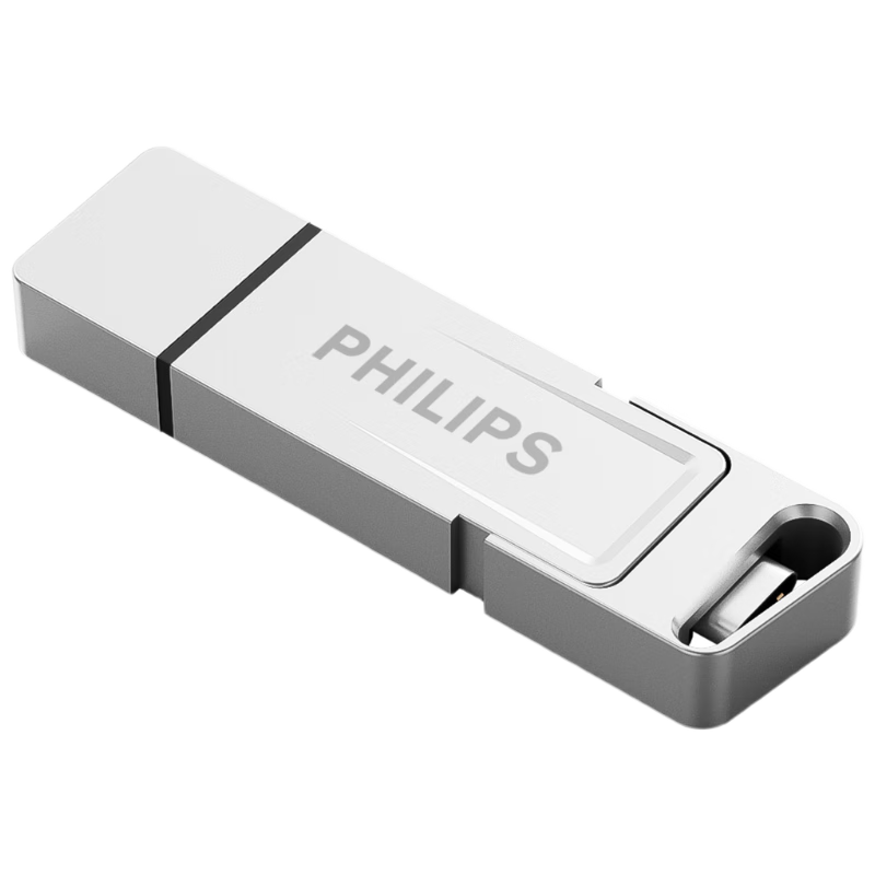 PHILIPS 128GB High-Speed Solid State USB Drive, Dual Interface for Phones And Computers, 11UT-G, Read Speed up to 550MB/s, Mobile USB Drive, Large Capacity Flash Drive