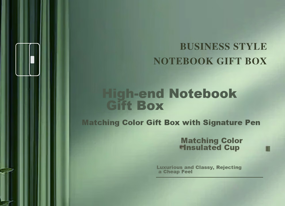 Jiaranheng Notebook Gift Box Set with USB Flash Drive, Insulated Version, for Men And Women Teachers, High-Quality Office Supplies, Customizable Gifts for Clients, Ink Black 1