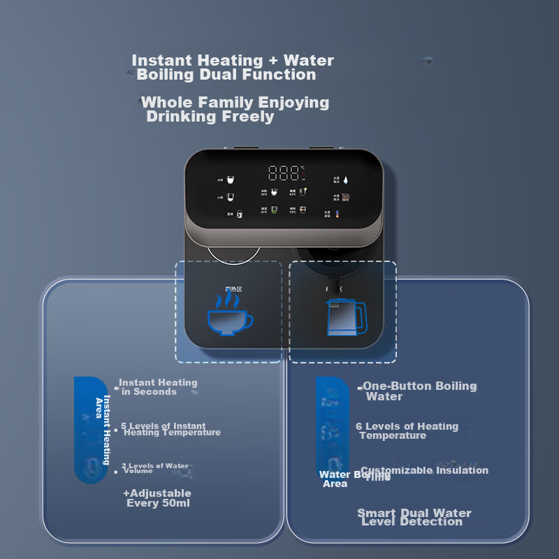 PHILIPS Home Countertop Water Dispenser, Instant Hot Water Machine with Bottom Water Tank, Dual Outlet, High-End Living Room And Office Direct Drinking Water Machine ADD8144