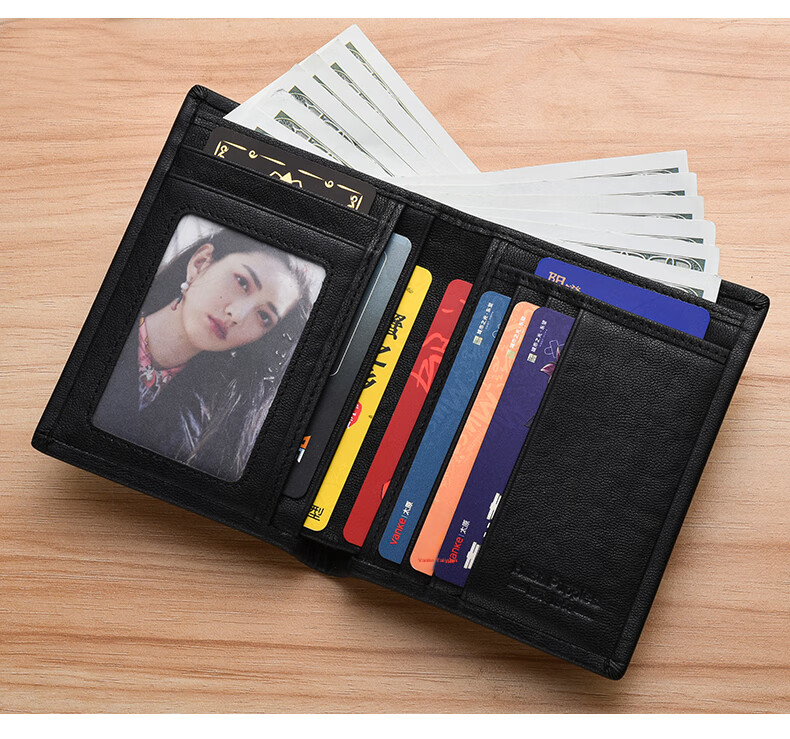 Hush Puppies Wallet for Men, Top-Grain Leather, Short Casual Simple Design, Gift Box Packaging, Birthday Present for Boyfriend 3