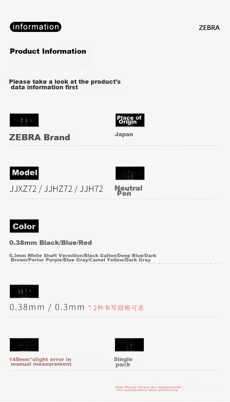 ZEBRA SARASA NANO Retro Color Gel Pen, 0.3mm Comfortable Gel Pen, Low Center of Gravity High Aesthetic Value Student Planner Pen Marker JJH72 Black, Pack of 10 7