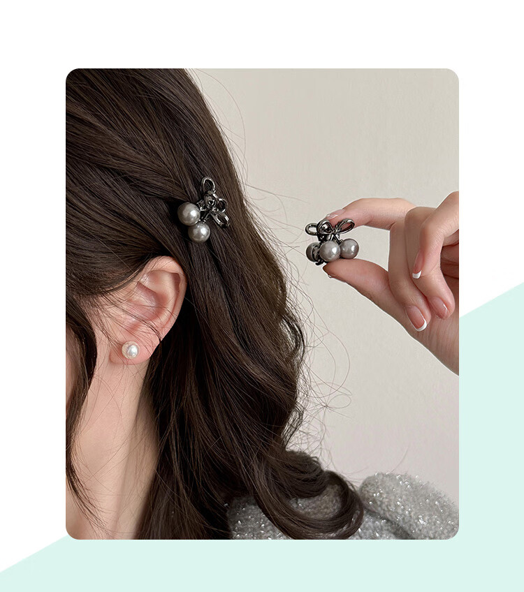 CHIMERA 2-Piece Cherry Hair Clips Side Bangs Hair Claw Shark Clip Hair Accessories for Back of Head 6.1 Children's Day Gift 1