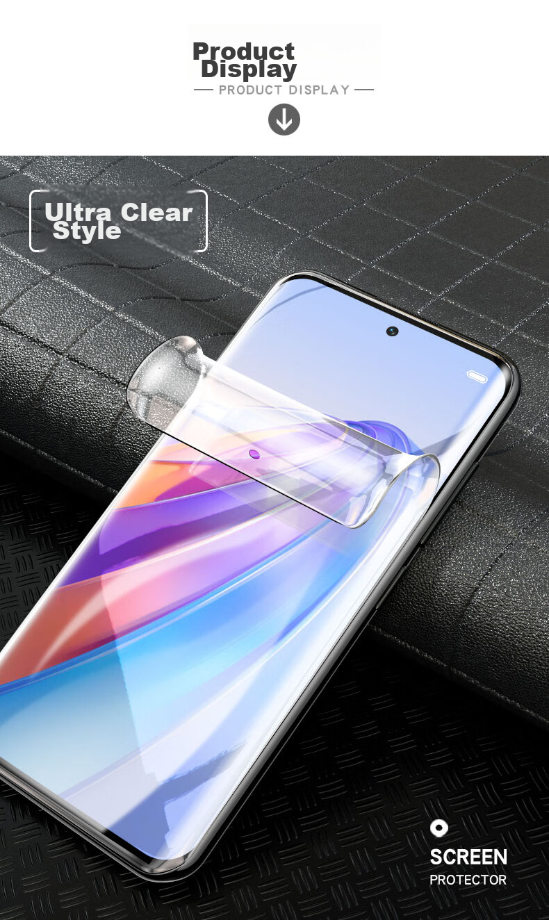 BIAZE [Nano Full Screen 2 Pieces] Hydrogel Soft Film for Honor X40, Honor 60/SE/70/80SE Phone Screen Protector, Non-Tempered High-Definition Anti-Fingerprint Full Adhesive Protective Film JM447 3