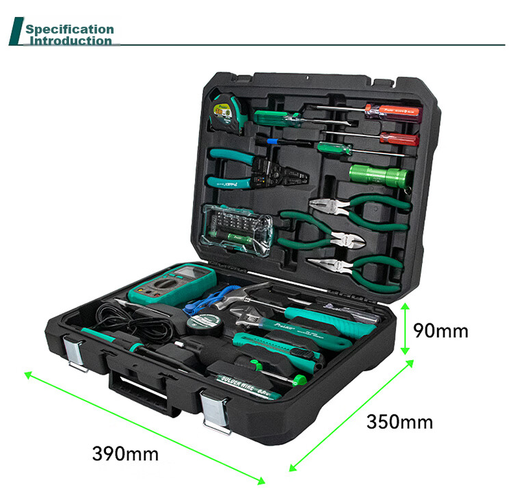 Pro'sKit PK-2052 Home/repair/tool Kit, Multifunctional Telecommunications Tools, 52-Piece Set 11