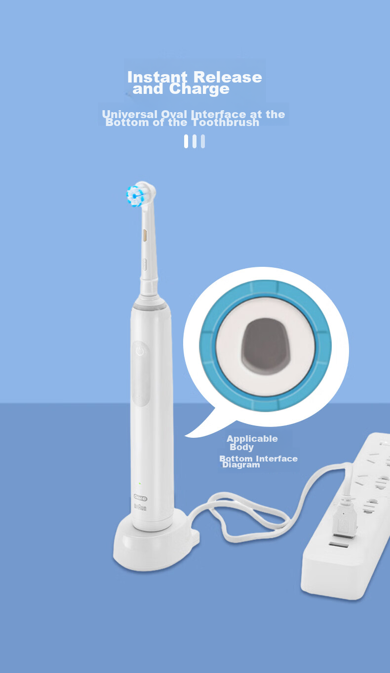 Chaofan Compatible with Oral-B Electric Toothbrush Charger for IO3 IO5/D10/D12/S12/S18/p2000/4000/POR600/pro3/pro4, Inductive Charging Base 4