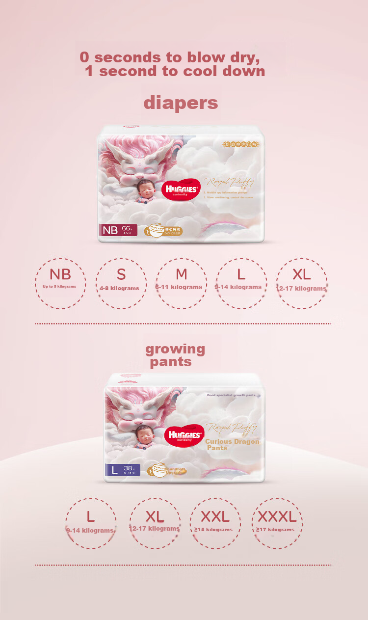 Huggies Royal Dragon Pants Diapers M46 (6-11kg), Diaper [Soft Absorption And Leak Protection] 14