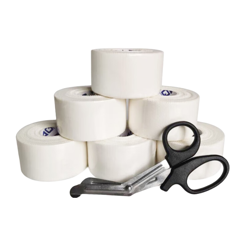 AQ Self-Adhesive Elastic Bandage Tape for Muscle Strain Protection, Easy-To Serrated Design, 6-Pack 9623S