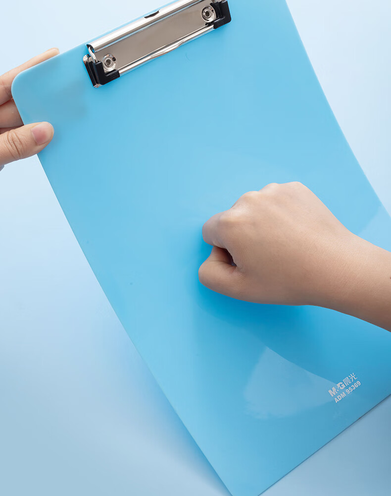 M&G Stationery, A4 Blue Portable Vertical Writing Clipboard, Memo Pad File Folder Clipboard, Single Pack ADM95106 3