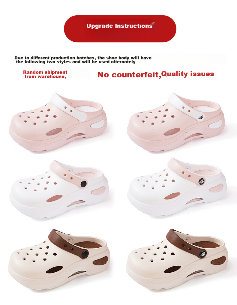 CARTELO Women's Perforated Shoes, Summer Sandals, Casual Slippers, Garden Dual-Use Beach Sandals for Women, 1463 White Pink, Size 37-38 4