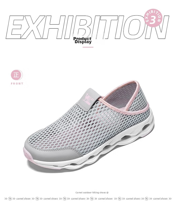 CAMEL Summer Breathable Mesh Outdoor Casual Shoes for Men And Women, Non-Slip Shock-Absorbing Sports Running Shoes 27