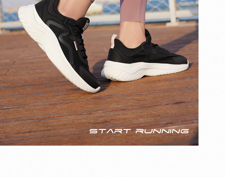 361° Women's Autumn Water-Repellent Leather Running Shoes Shock Absorption Casual Commuting Sneakers 682232233-3 23