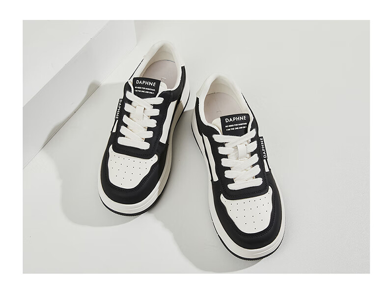 DAPHNE Low-Top Sneakers for Women, Thick-Soled Casual Sports Shoes with Soft Soles, Lightweight Versatile Women's Shoes 4623101076 Black 34 16