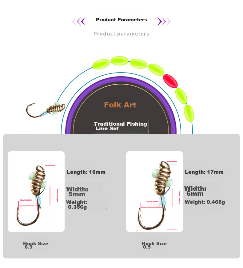Minjianyiren Chao Tian Gou Seven-Star Float Rig Set for Winter Fishing Carp in Grass Holes, Traditional Wild Fishing Long Pole Short Line Bobber Fishing Line Set 8