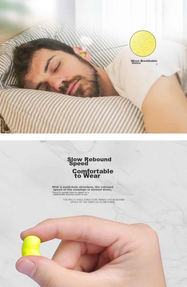 3M 312-1250 Soundproof Earplugs, Bullet-Shaped Foam, Comfortable for Work, Study, Dormitory, Anti-Snoring, 200 Pairs 5
