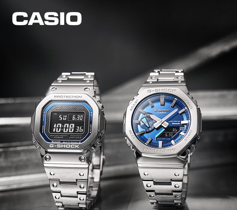 Casio Men's G-SHOCK Classic Small Square Small Silver Block Digital Watch, Japanese/Korean Style Gift Box Edition GMW-B5000D 8