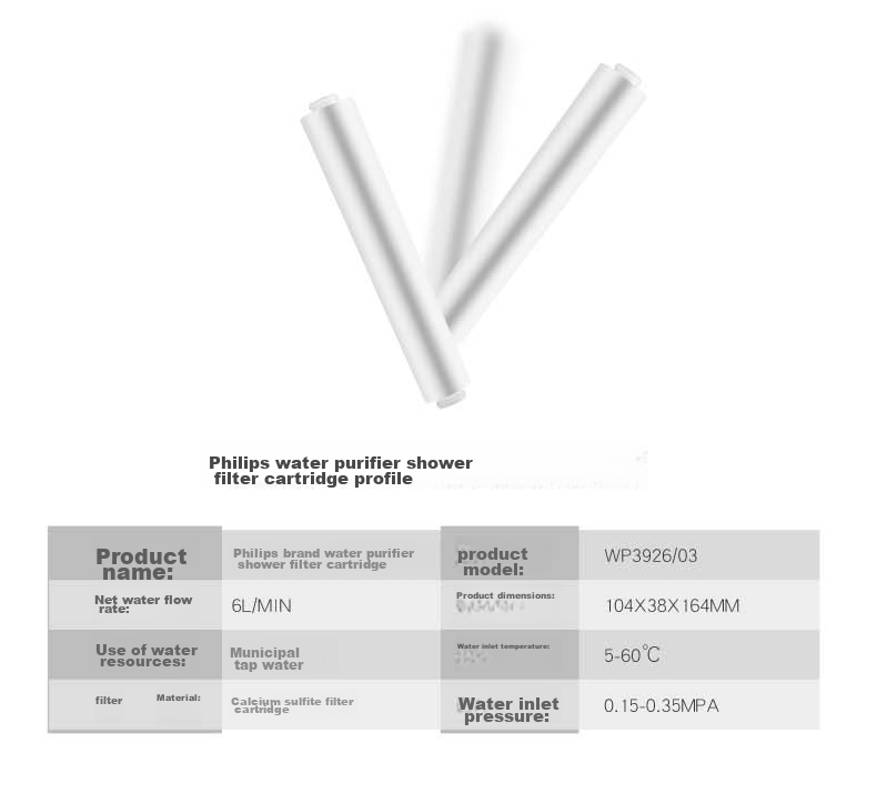 PHILIPS Household Shower Head Original Filter WP3926/03 (Compatible with Bathroom Shower Heads WP3855/WP3858/WP3859) 10