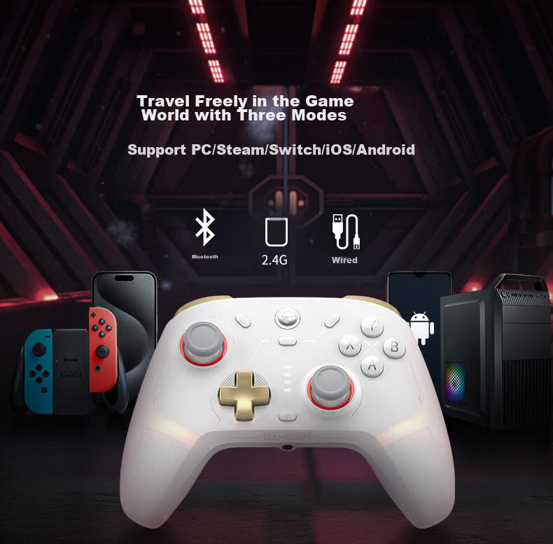 GAMESIR Fengxingzhe 2 Wireless Game Controller Motion-Sensing Switch Controller with Base, Compatible with Mobile Android Apple PC Bluetooth NS2 Computer TV Steam Original Genshin Impact Black Myth: Wukong Zero 15
