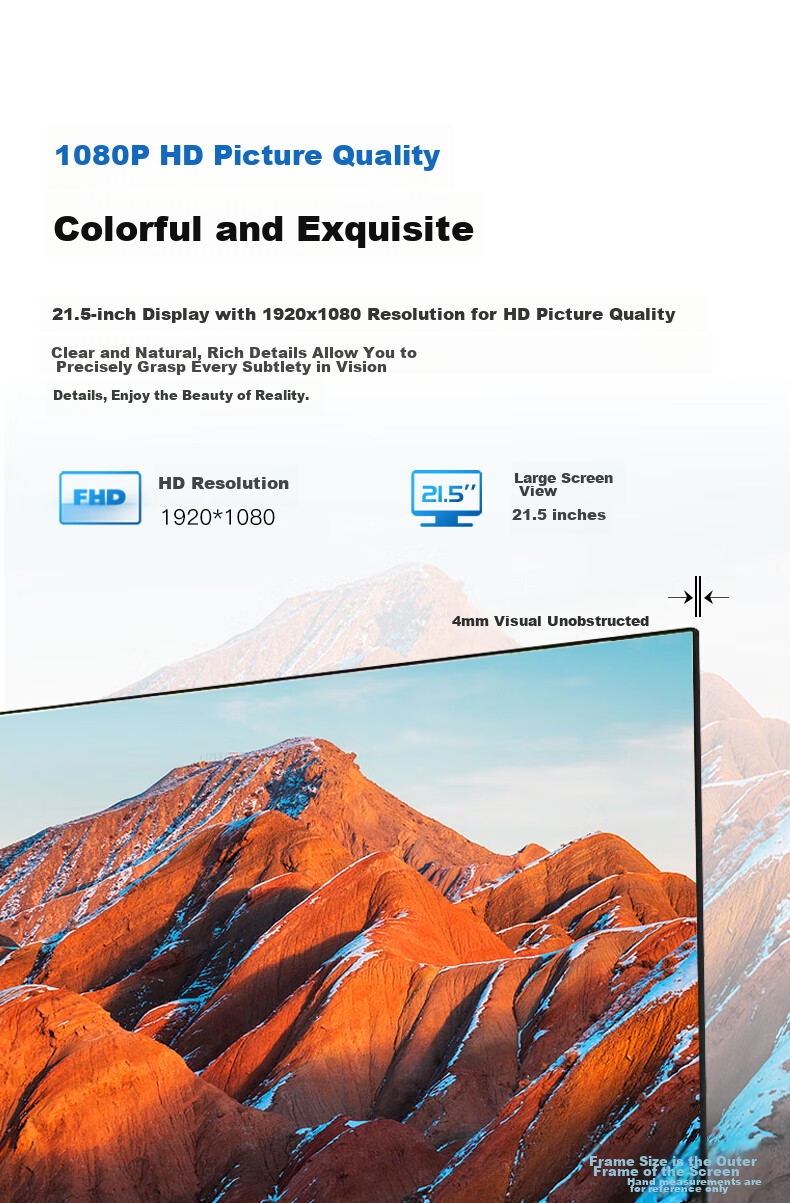 Coocaa Skyworth 31.5-inch 2K HD Large Screen Monitor Low Blue Light Narrow Bezel Wall-Mountable IPS QHD Gaming Office Desktop Display 32K15 5