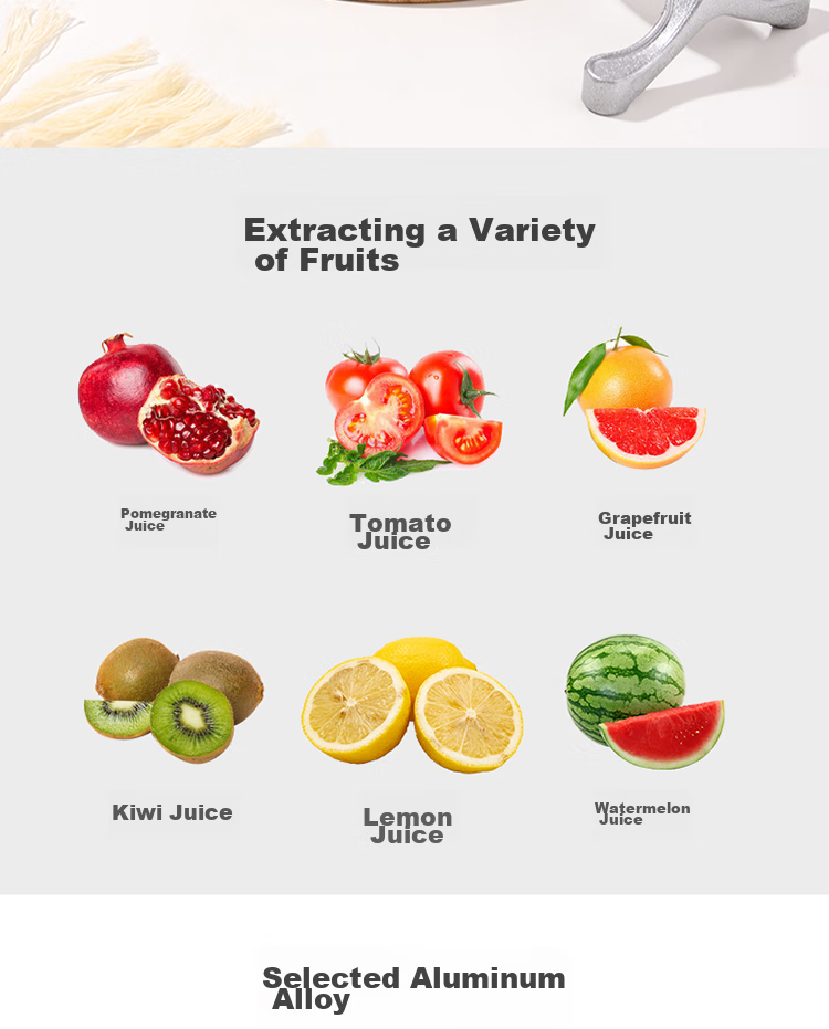 BJ Pomegranate Juicer Manual Squeezer Heavy-Duty Orange Juicer Hand-Pressed Lemon Detachable Fruit Press 5