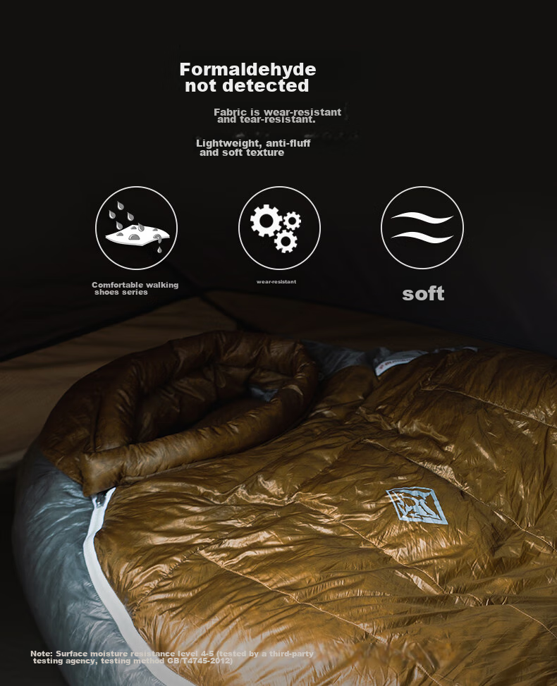 BLACKICE Z Series Lightweight Egyptian-Style Goose Down Sleeping Bag Camping Sleeping Bag Z400 (New Standard) / Starry Sky Blue / L 5
