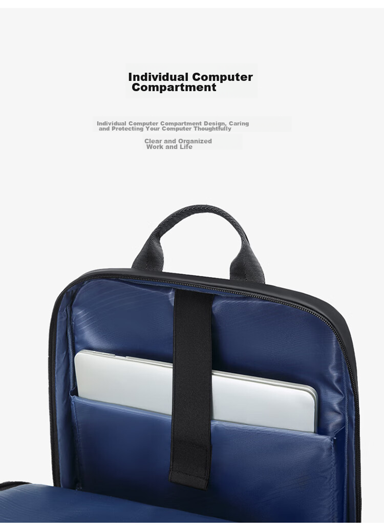 GOLF Backpack for Men, 15.6-Inch Laptop Bag, Multi-Compartment Lightweight Business Casual Travel Backpack for Students 9