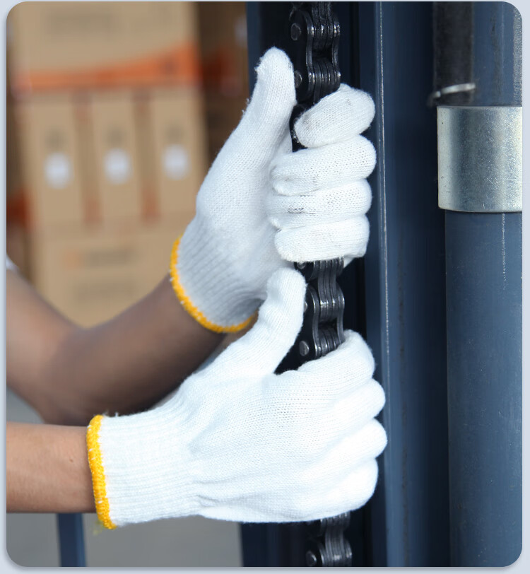 Xinyuechanghui Safety Gloves, Thickened Nylon Gloves, Non-Slip Wear-Resistant Yarn Gloves, Construction Site Work Protection White Gloves B11421, Jingcang Express Delivery | 640 High-Quality Nylon 24 Pairs 9