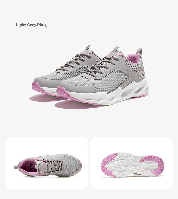 CAMEL Outdoor Breathable Casual Shoes for Men And Women, Non-Slip Sports Running Shoes with Hollow Design F13M303020 24
