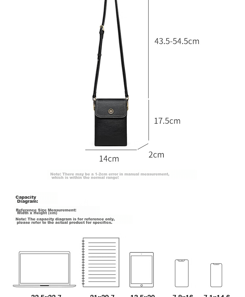 C.BANNER Leather Handbag, Women's Bag, Phone Bag, Shoulder Crossbody Bag, Light Luxury Fashion Birthday Mother's Day Gift, Practical Present for Mom 9