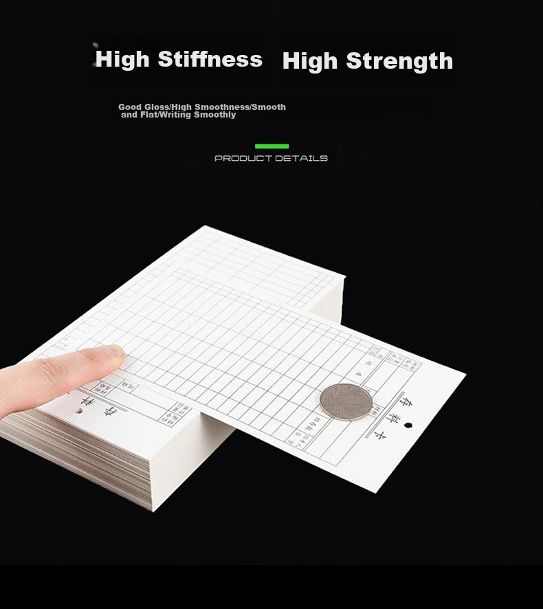 Linlei Material Identification Card, Storage Card, Inventory Card, Warehouse Material Inventory Sheet, Supply Record Card, 250g Thickened, 100 Sheets 3