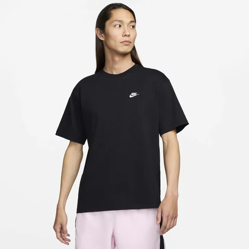 NIKE Spring And Summer Men's Short-Sleeve Round Neck T-Shirt, Pure Cotton, Athletic, Comfortable And Versatile, FV0376-100, White XL 4