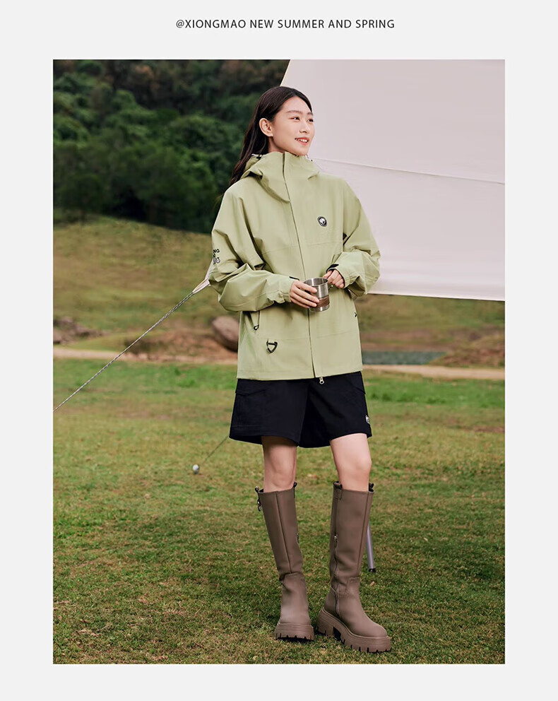 CAMEL Single-Layer Unisex Outdoor Jacket, New Spring Product, Waterproof Hard Shell Coat for Men And Wome 22