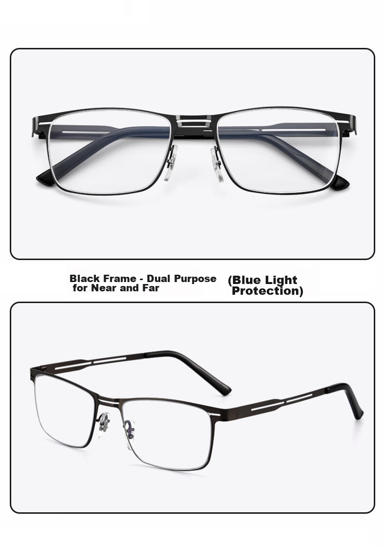 LESCA LUNETIER Reading Glasses for Men, High Definition Ultra-Light Blue Light Blocking Anti-Fatigue Presbyopic Glasses for Women And Elderly, Bifocal Reading Glasses for Me 12