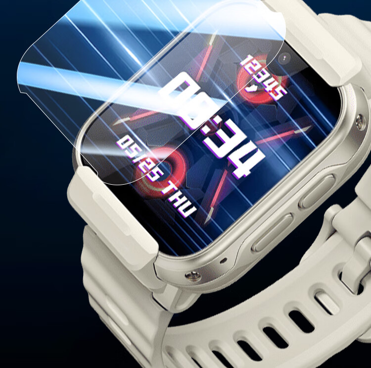 ESCASE [Three-Pack Premium] Screen Protector for Xiaomi Mijia Children's Smartwatch S1, Tempered Glass Film, Shatterproof, Scratch-Resistant, Auto-Adhesive, Fingerprint-Resistant Glass Film 8
