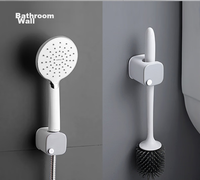 Dawei Face Basin Hook, No Drilling Required, Strong Adhesive, Bathroom Shower Basin Hanging Device, Storage Rack Y5 9