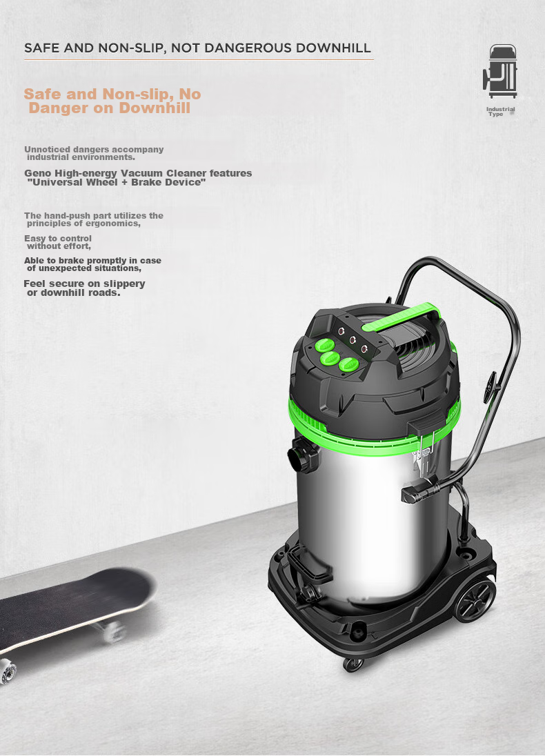 Jienuo Large Industrial Vacuum Cleaner for Factories And Workshops, Powerful Dust Removal Machine with Strong Suction And Water Absorption, Automatic Dust Cleaning JN-301T 9