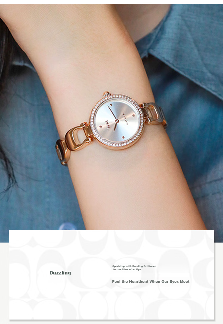 COACH PARK Series Bracelet-Style Steel Band Quartz Women's Watch 14503172, Recommended by Kong Xue'er, Gift/giving 8