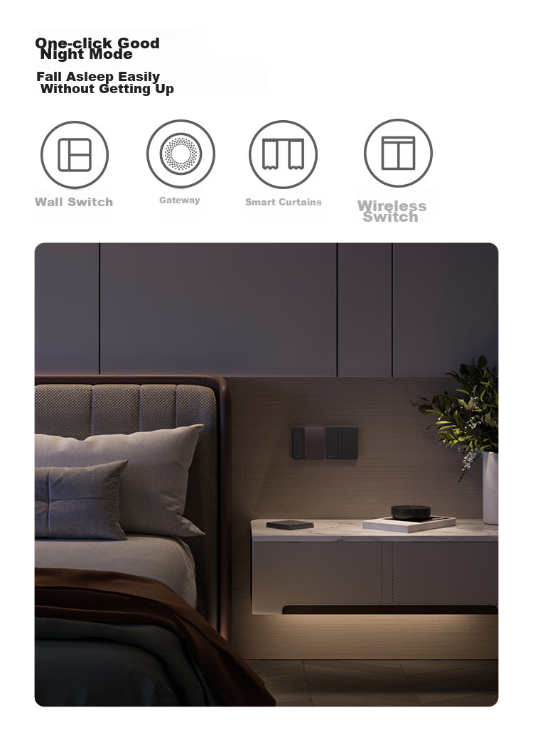 Aqara Smart Wall Switch Card, Single Button, Single Zero Fire Universal, Connected to Mijia APP/iPhone HomeKit 16