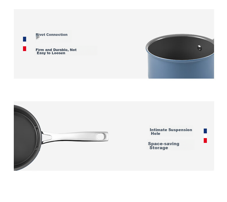 Tefal Milk Pot Star Ceramic Series Single-Person Noodle Pot Baby Food Pot with Ceramic Coating, Compatible with Gas And Induction Cooktops, Double Bottom 27
