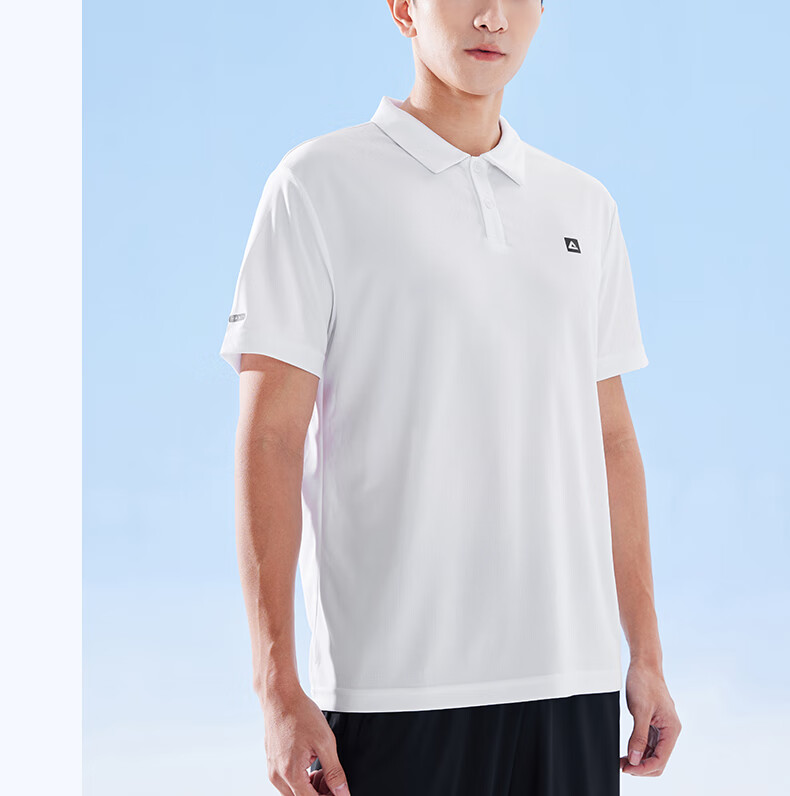 PEAK Polo Shirt for Men, Summer New Style, Sports Fitness Business Top, Breathable Casual T-Shirt, Loose Short Sleeve DF652241 52