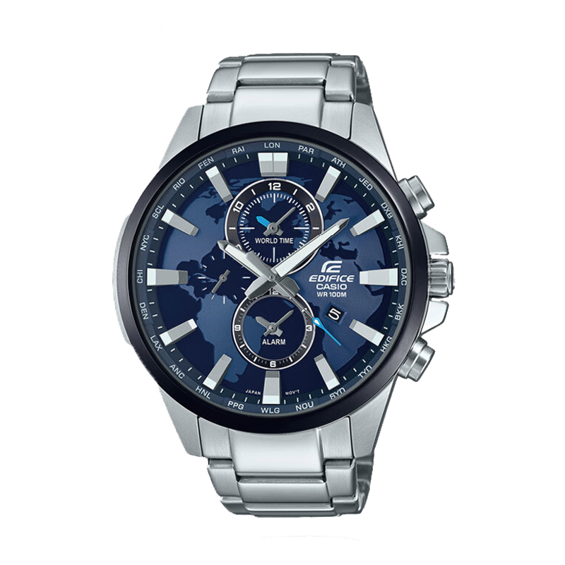 CASIO Men's Watch, EDIFICE Earth Heart Quartz Exam Watch, Japanese And Korean Style, Gift for Boyfriend, EFR-303DB