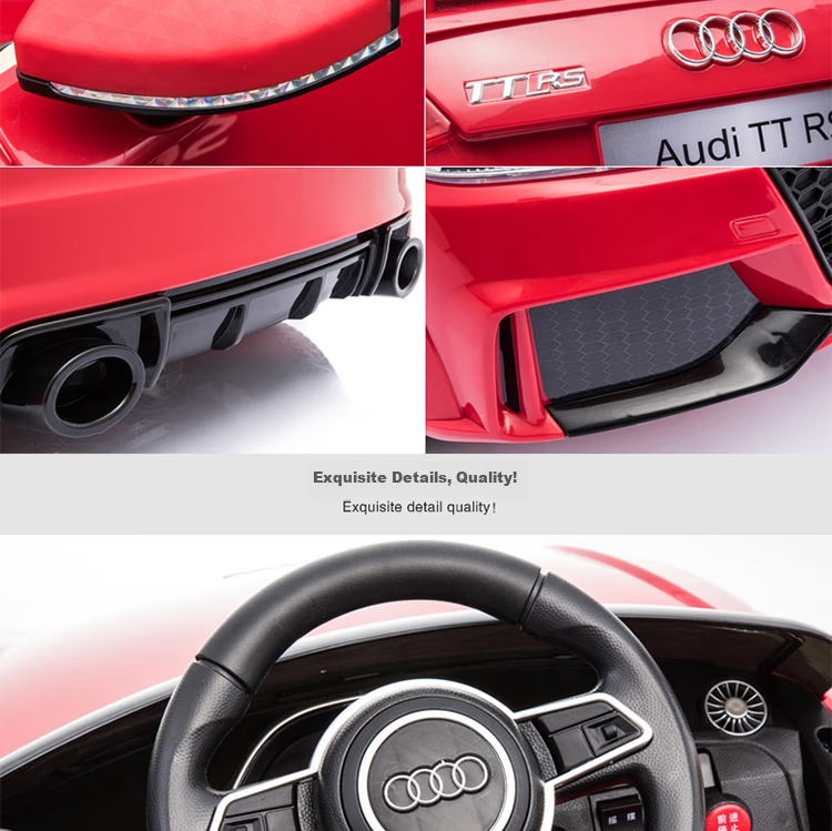 BeRica Electric Ride-On Car for Children, Audi Authorized Remote Control Toy Car for Boys And Girls, Rideable Vehicle, Baby Gift 31