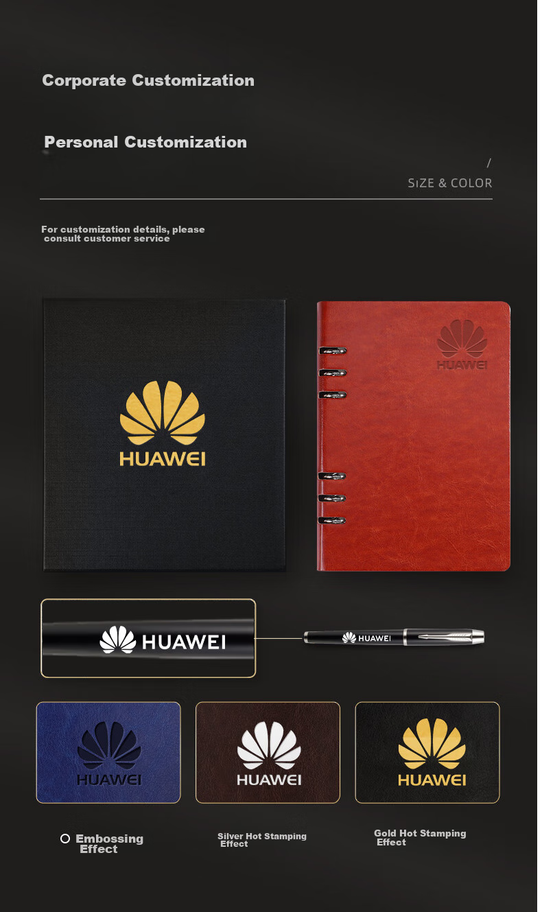 TENGXIONG A5 Loose-Leaf Notebook, Soft Leather Cover, B5 Journal, Detachable Refillable Pages, High-Quality Diary, Business Meeting Notebook, Office Stationery, Work Record Book, Customizable Logo for Enterprises 4